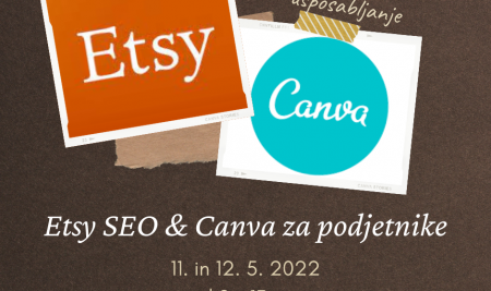 Etsy SEO in CANVA za podjetnike – brezplačno dvodnevno spletno usposabljanje